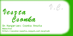 veszta csonka business card